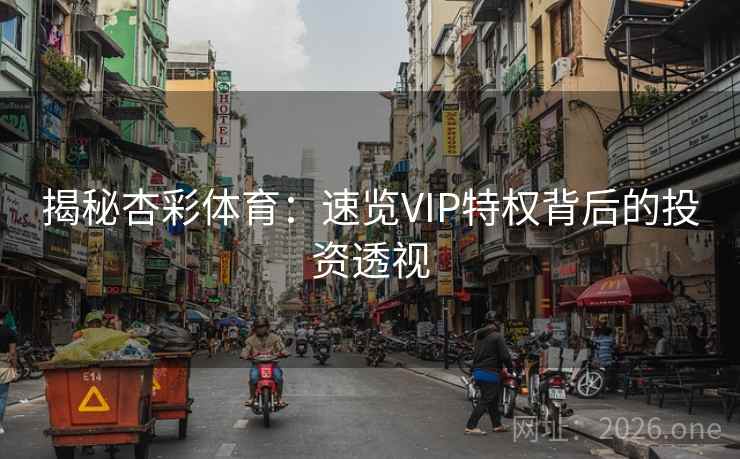 揭秘杏彩体育：速览VIP特权背后的投资透视