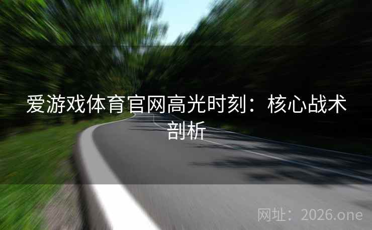 爱游戏体育官网高光时刻：核心战术剖析