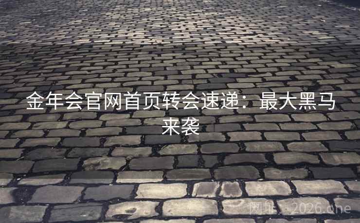 金年会官网首页转会速递：最大黑马来袭