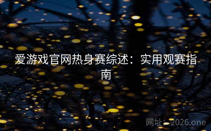 爱游戏官网热身赛综述：实用观赛指南